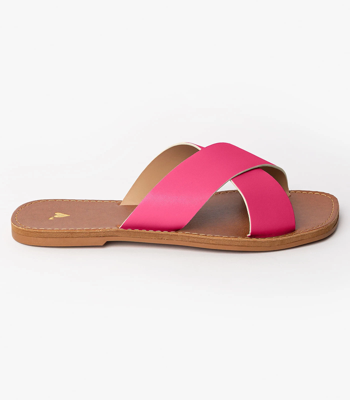 Sandália Rasteirinha Com Tiras Largas Select Rosa