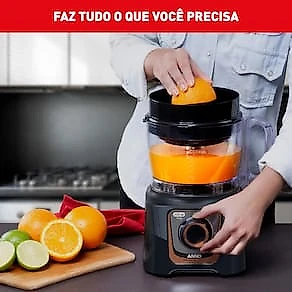 Multiprocessador Arno Multichef MP72 1000W 24 Funções com Liquidificador 110V