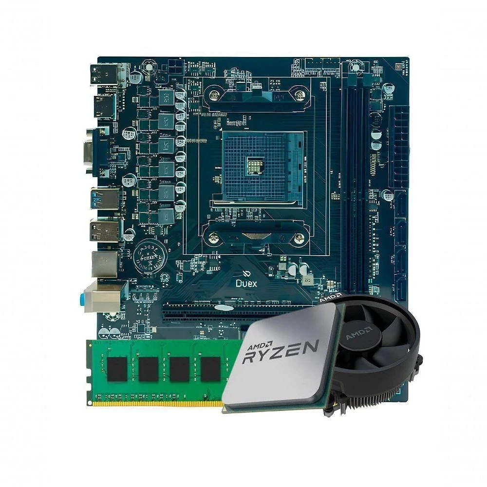 Kit Upgrade para Computador Ryzen 3 3200G OEM A320 DDR4 8GB Tob Computers