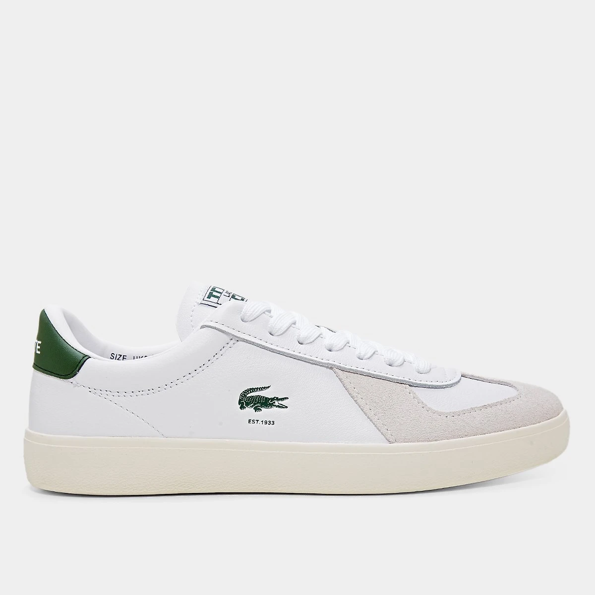 Miniatura Tênis Lacoste Baseshot Feminino Branco - 34