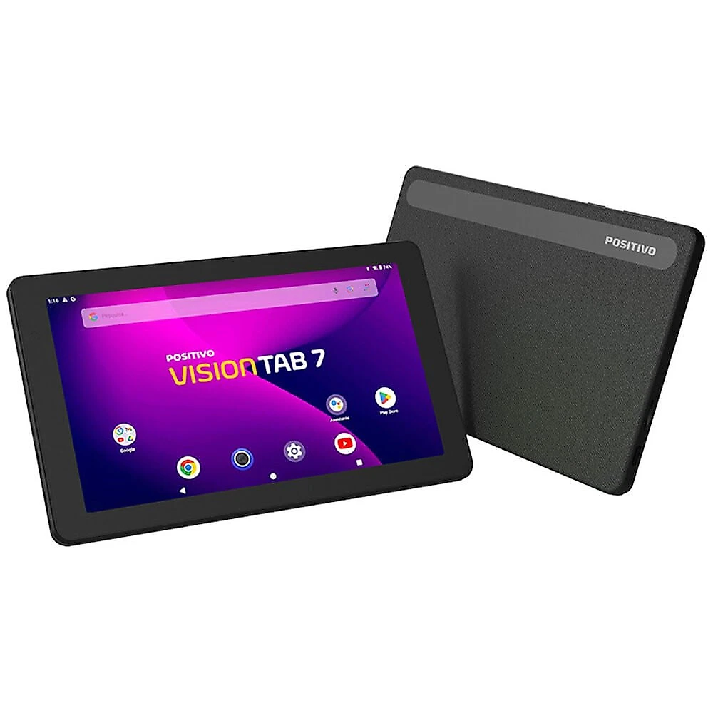 Tablet Vision Tab 7 64 GB 7 Octa-Core Wi-Fi T30764F Positivo 065412403589 - Preto
