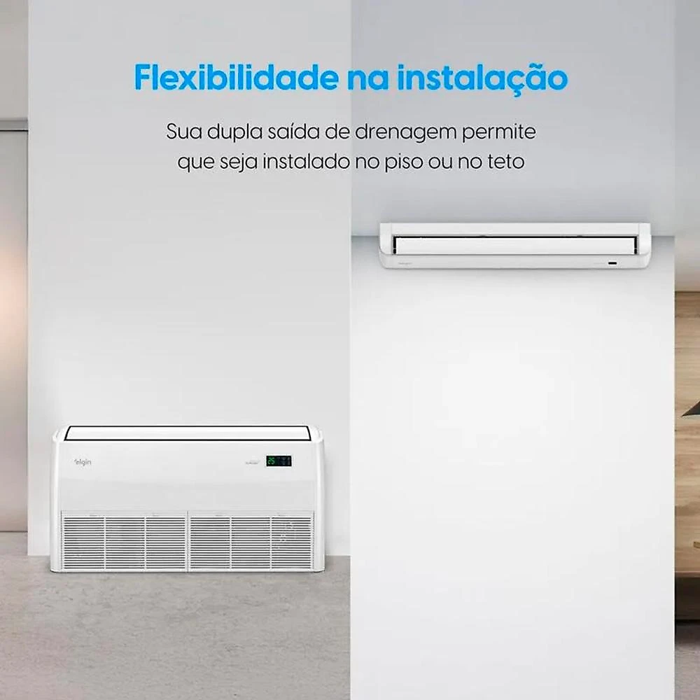 Ar-Condicionado Split Inverter Piso Teto 56000 BTUs Elgin Só Frio 45PXFE60C2CB/45PXFI60C2WB 220V