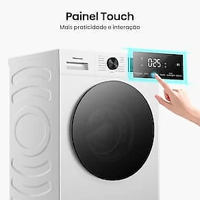 Lava e Seca Hisense WD1i11 11kg Lava e 7kg Seca Branca Inverter 1400 RPM 110V