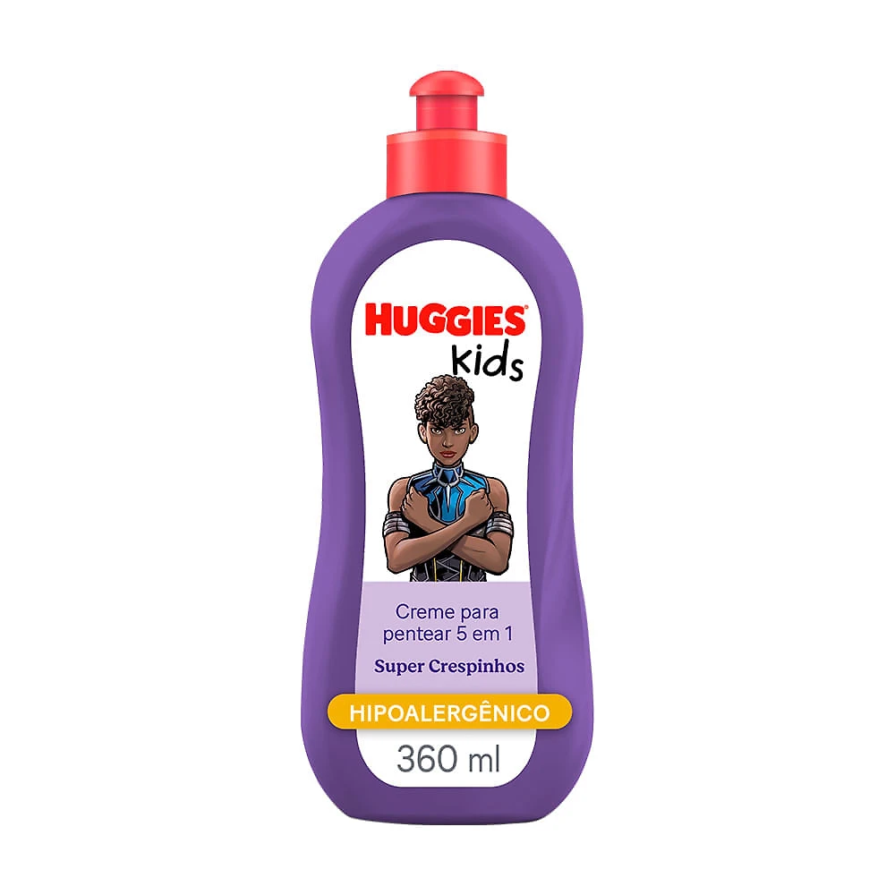 Creme para Pentear Huggies Kids 5 em 1 Super Crespinhos 360ml
