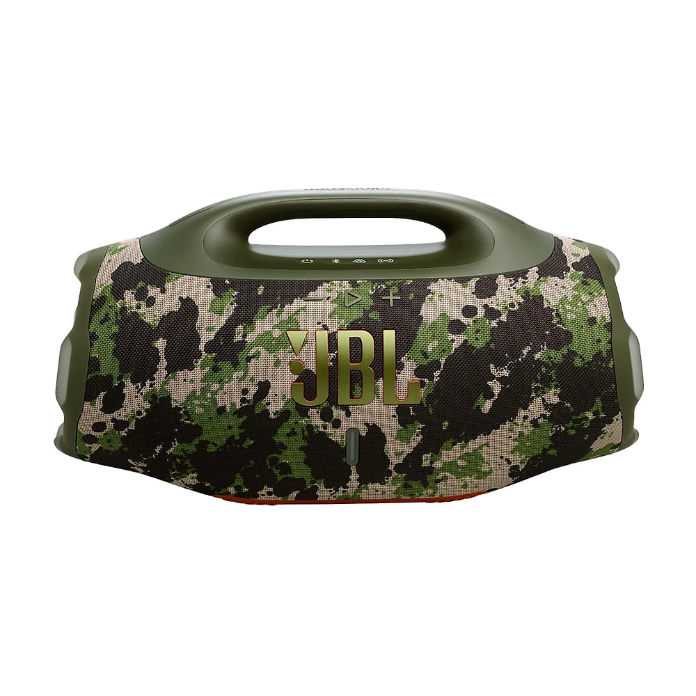 Caixa de Som Bluetooth JBL Boombox 4 Camuflada Até 34h de Reprodução, IP68 À prova d’Água e Resistente a Poeira, 210W