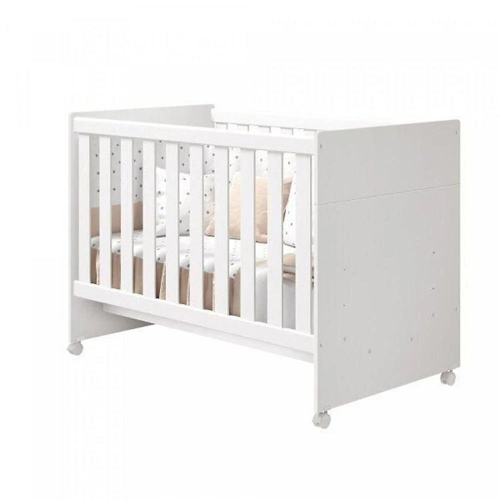 Quarto Completo com Berço 3 em 1 Katatau Branco Brilho