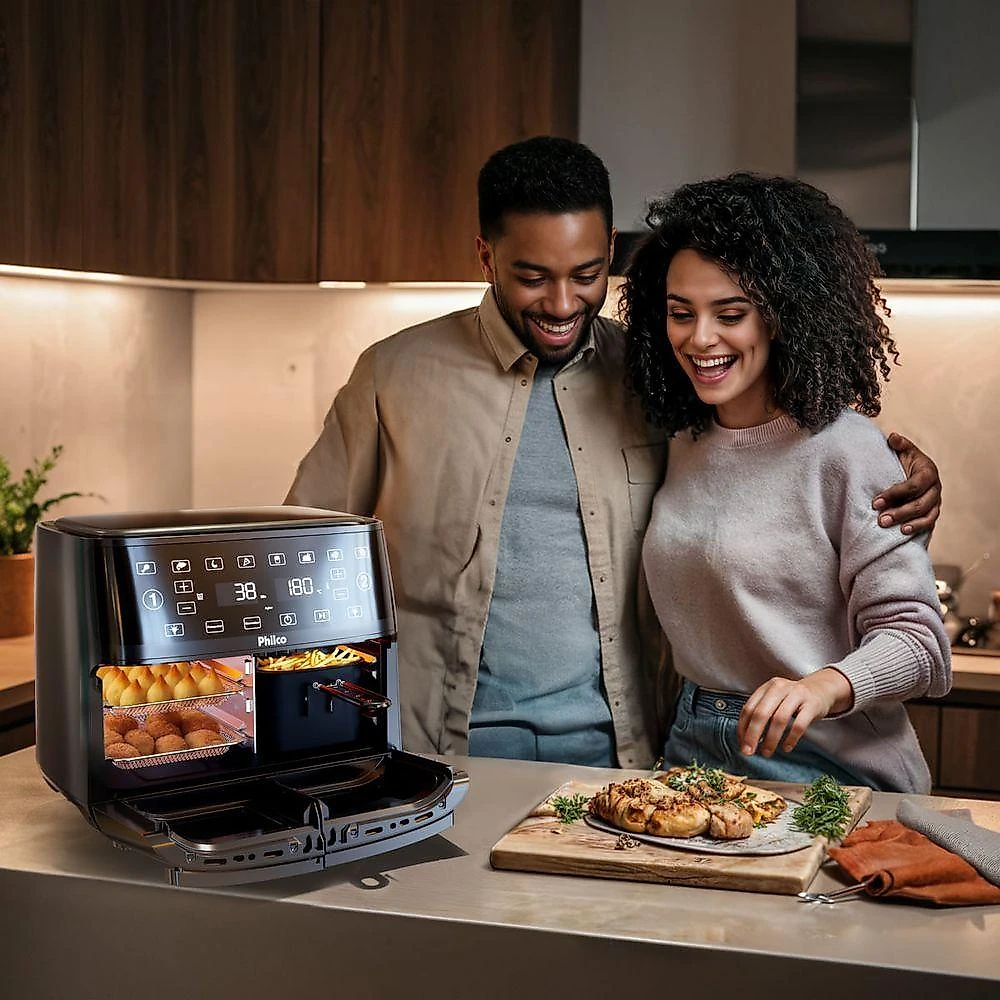 Air Fryer Philco 14L 4 Em 1 Painel Digital PAF14A 110V
