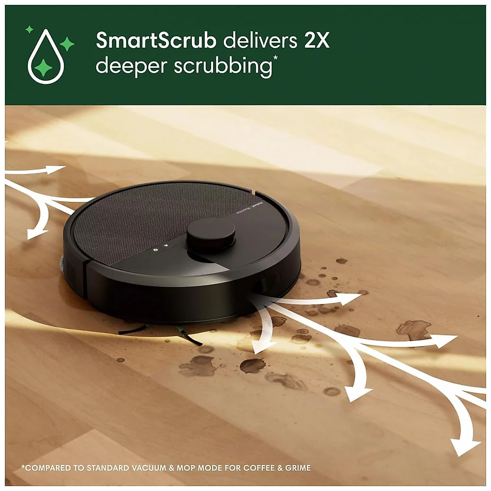 Robô Aspirador Roomba Plus 405 iRobot Preto 2 em 1 Aspira e Passa Pano Base AutoWash 120V