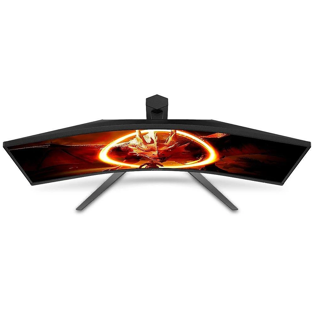 Monitor Gamer Curvo AOC Agon 34", Ultrawide, WQHD, 180Hz, 0.5ms, Fast VA, Adaptive-Sync, Altura Ajustável, Preto - U34G4C