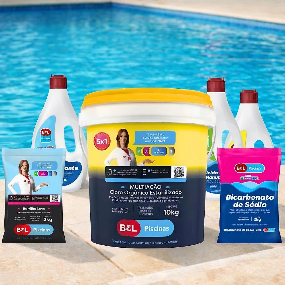 Kit De Tratamento Total Para Piscina Bel