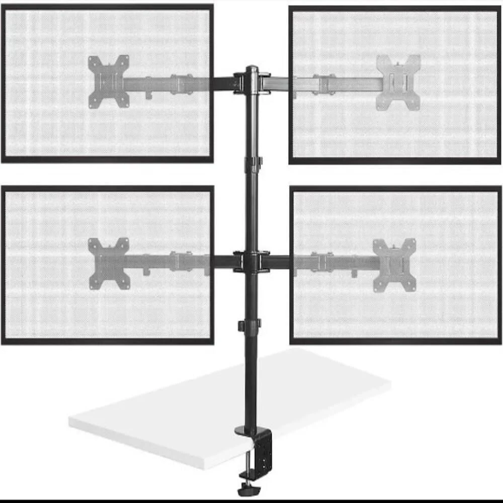 Suporte 4 Monitores Articulado Gamer Trade Estúdio Podcast