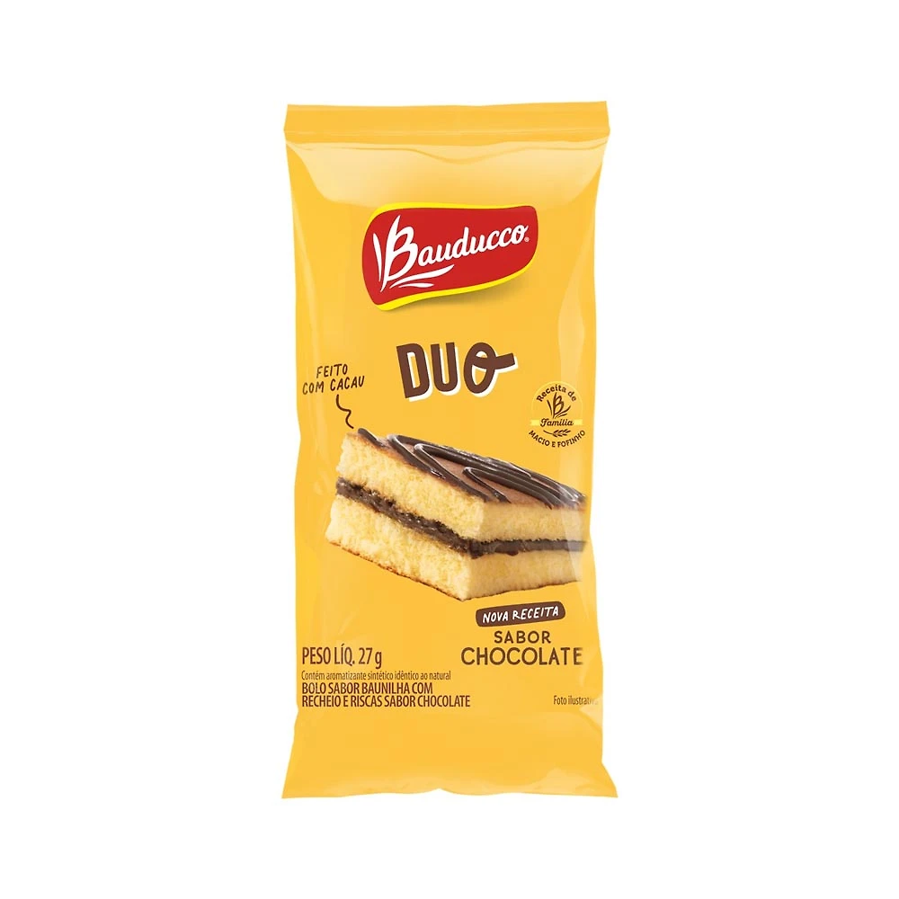Bolinho Bauducco Duo Chocolate 27g