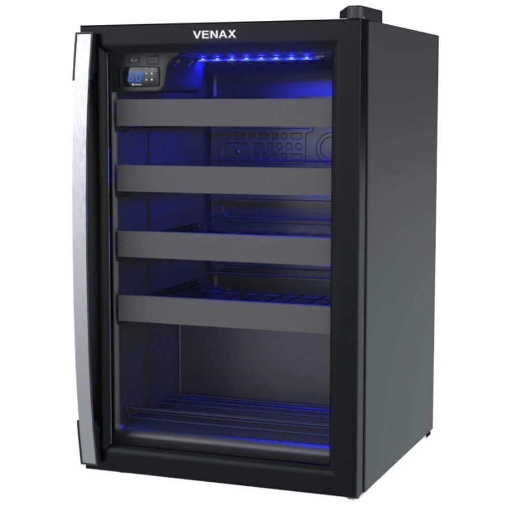 Adega Venax Piubella Cave 100l Preto Fosco 220V