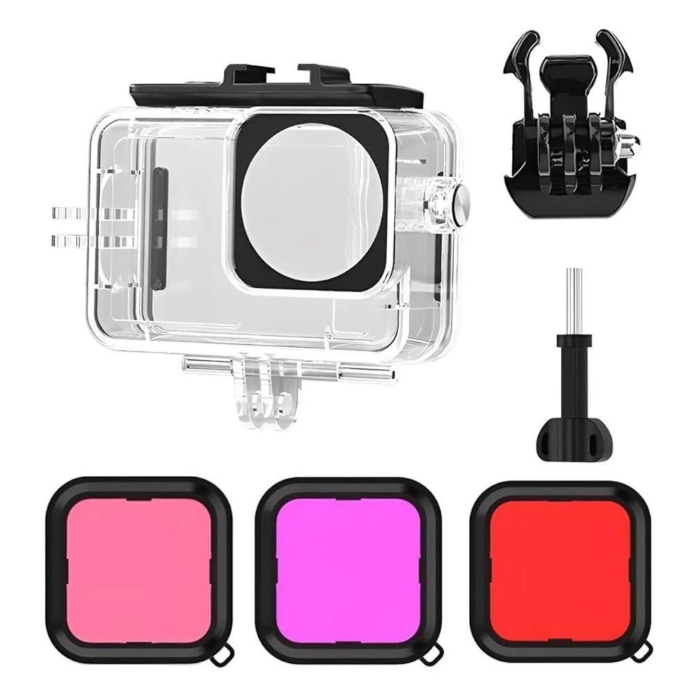 Kit Caixa Estanque Shoot DJI Action 6 com 3 Filtros Impermeável