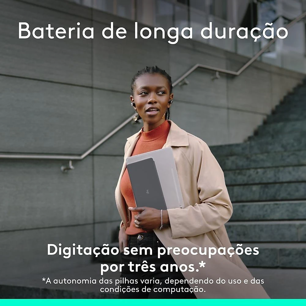 Teclado Sem Fio Portátil Logitech Keys-To-Go 2  - Grafite