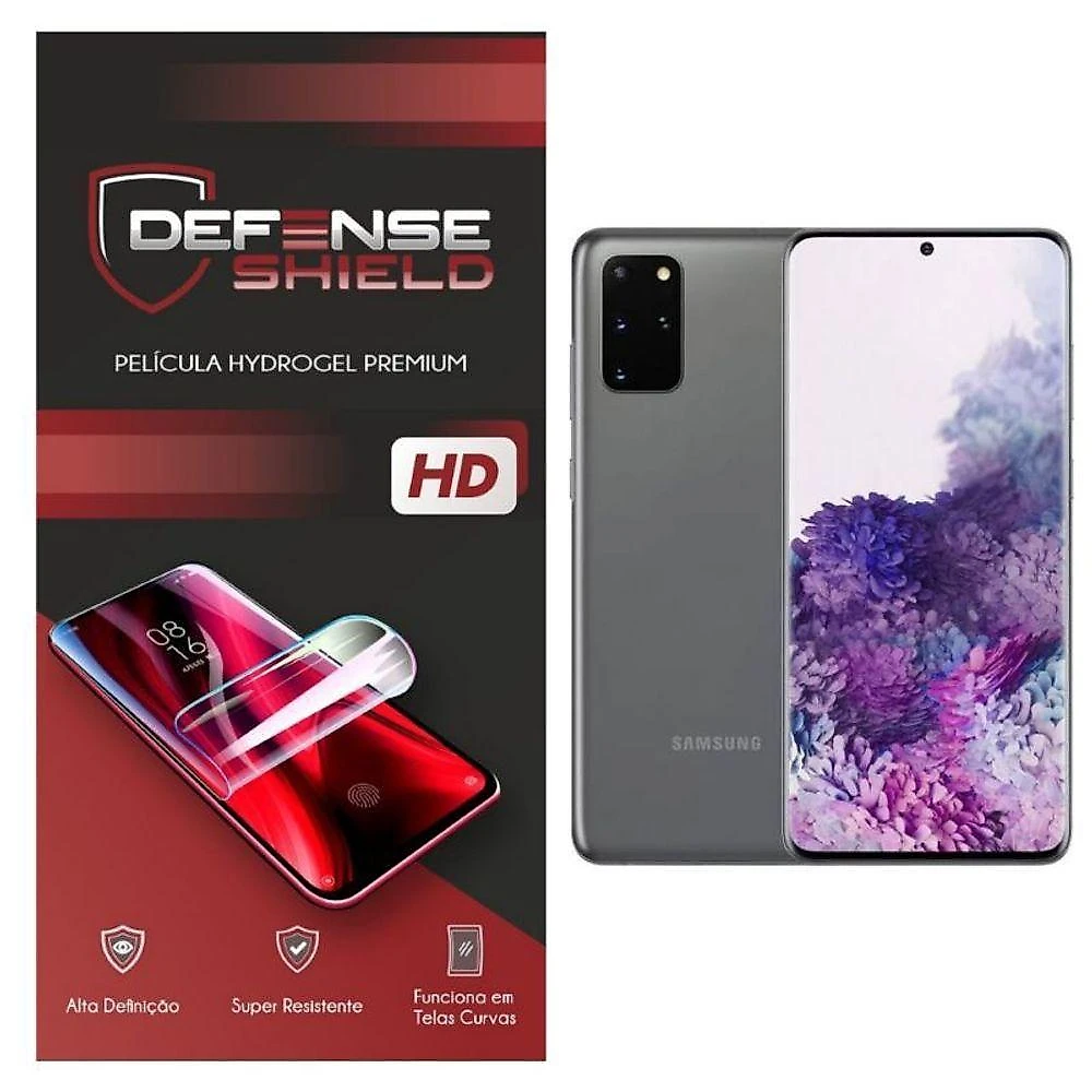 Pelicula Hydrogel Premium Para Galaxy S20 Plus Proteção Froontal + Verso Defense Shield