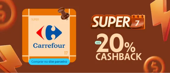 CARREFOUR COM ATÉ 20% DE CASHBACK