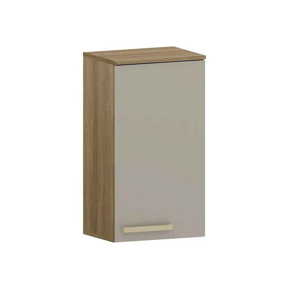 Armário Aéreo 40cm 1 Porta Isis Luciane Móveis Avelã-mocca Laca