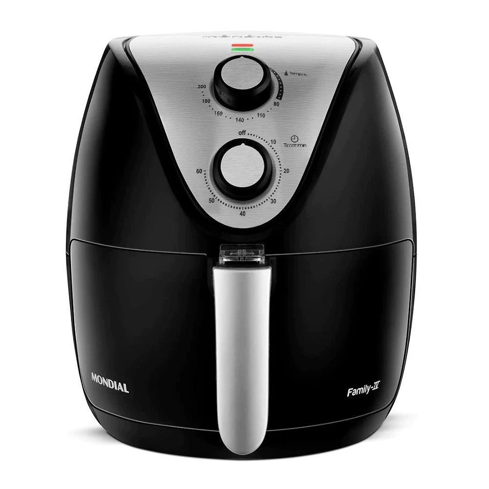 Fritadeira sem Óleo Air Fryer Mondial AF-30 Family IV 3,5L 1500W Inox