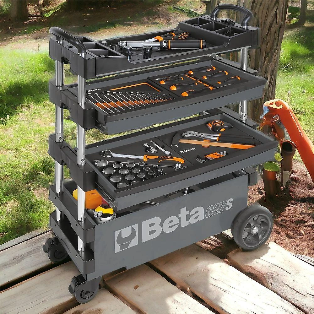 Carrinho De Ferramentas Rebatível 2 Gavetas C27s-g Beta
