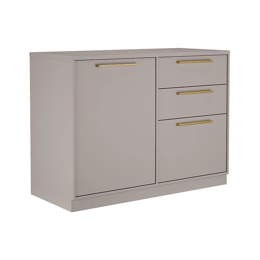 Balcão triplo itatiaia essence com 1 porta, 3 gavetas e 120 cm de largura - fendi