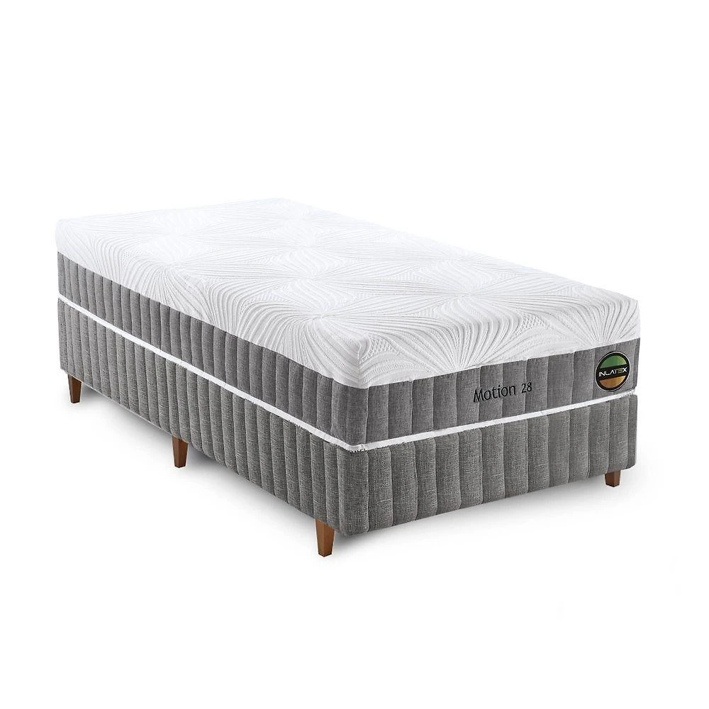 Colchão Motion 28 Articulavel Com Vibro - Latex E Molas Medida Solteiro 88x188cm Opcionais Box E Kit Spa