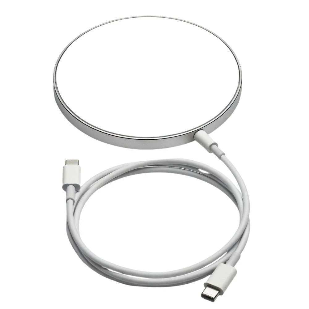 Carregador Wireless MDM para Smartphone 15W Branco com Design Redondo Moderno