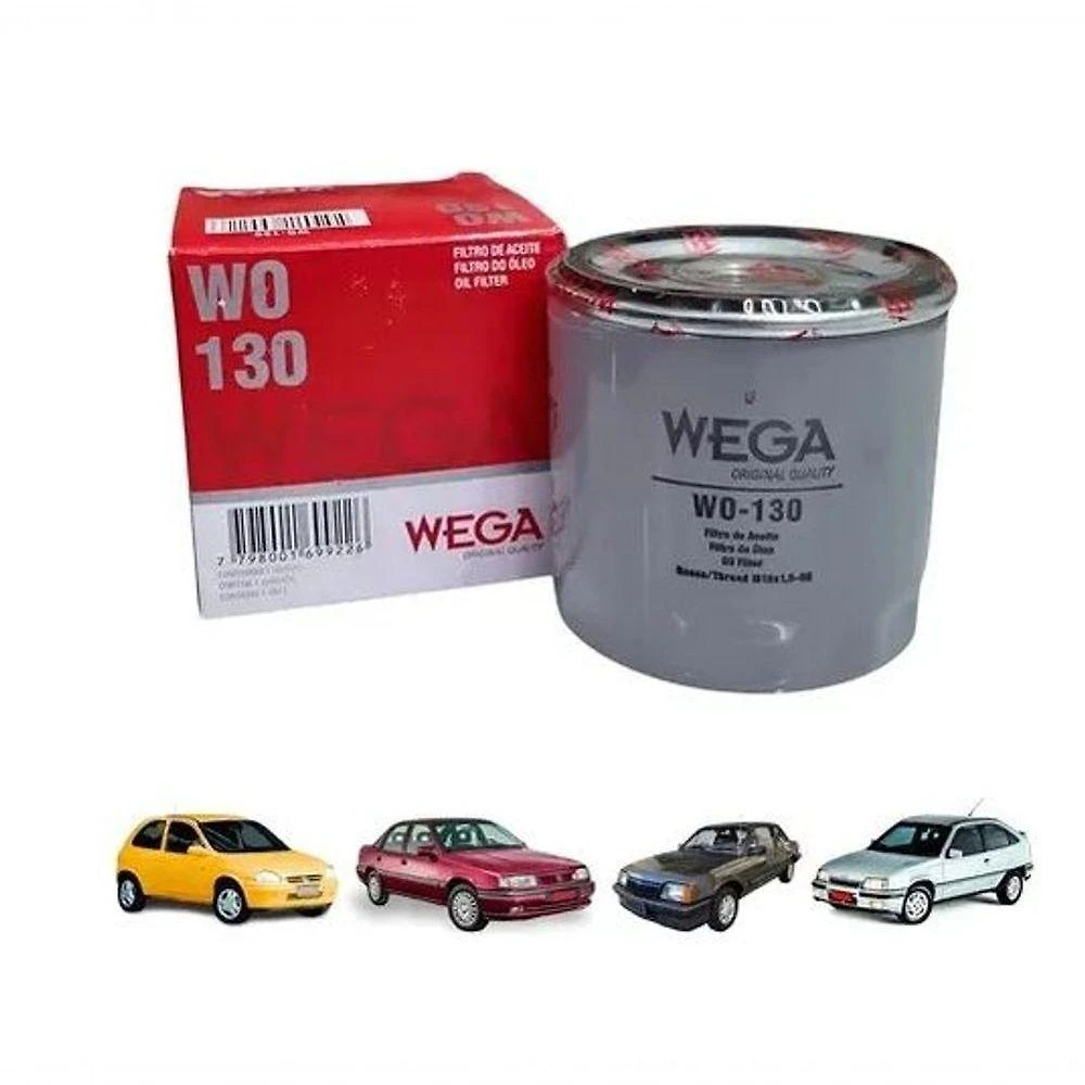 Filtro de Óleo de Motor WO-130 para Chevrolet 4 Cilindros Família 2 Monza Ômega Kadett Ipanema