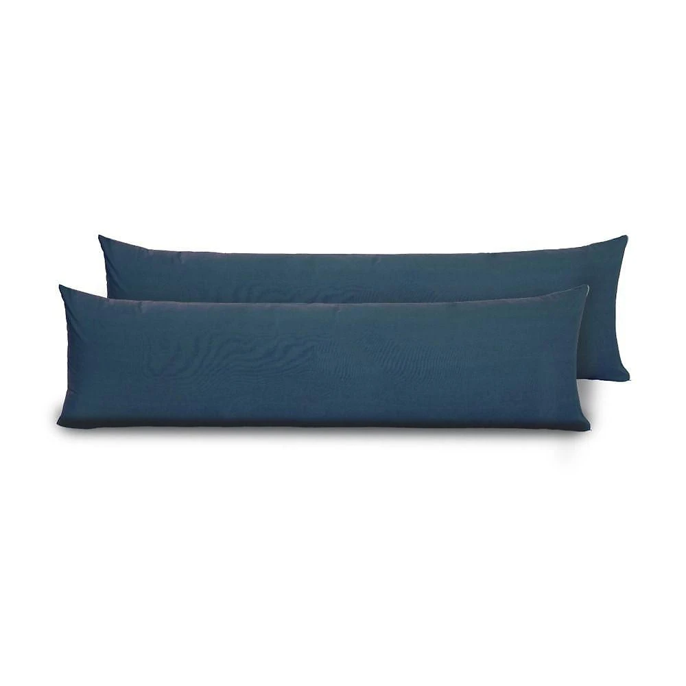 Kit 2 Fronhas Para Travesseiro De Corpo Slim 1,50cm X 50cm - Marinho