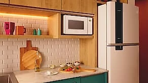 Micro-ondas Brastemp 23L BMS23AB com Multi Preparos e Descongelamento Perfeito Branco 110V