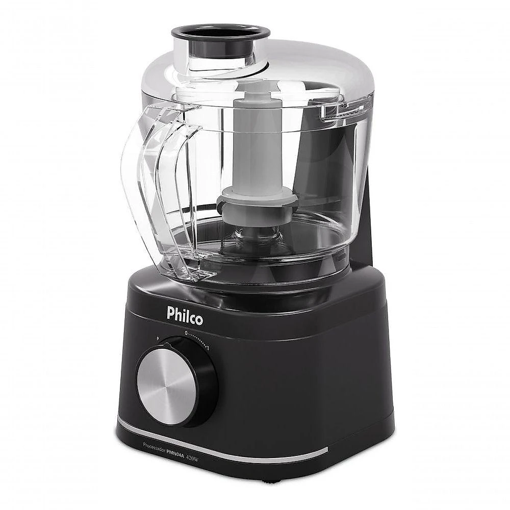 Processador de Alimentos Philco PMN04A 420W Preto com Jarra 500ML 220V