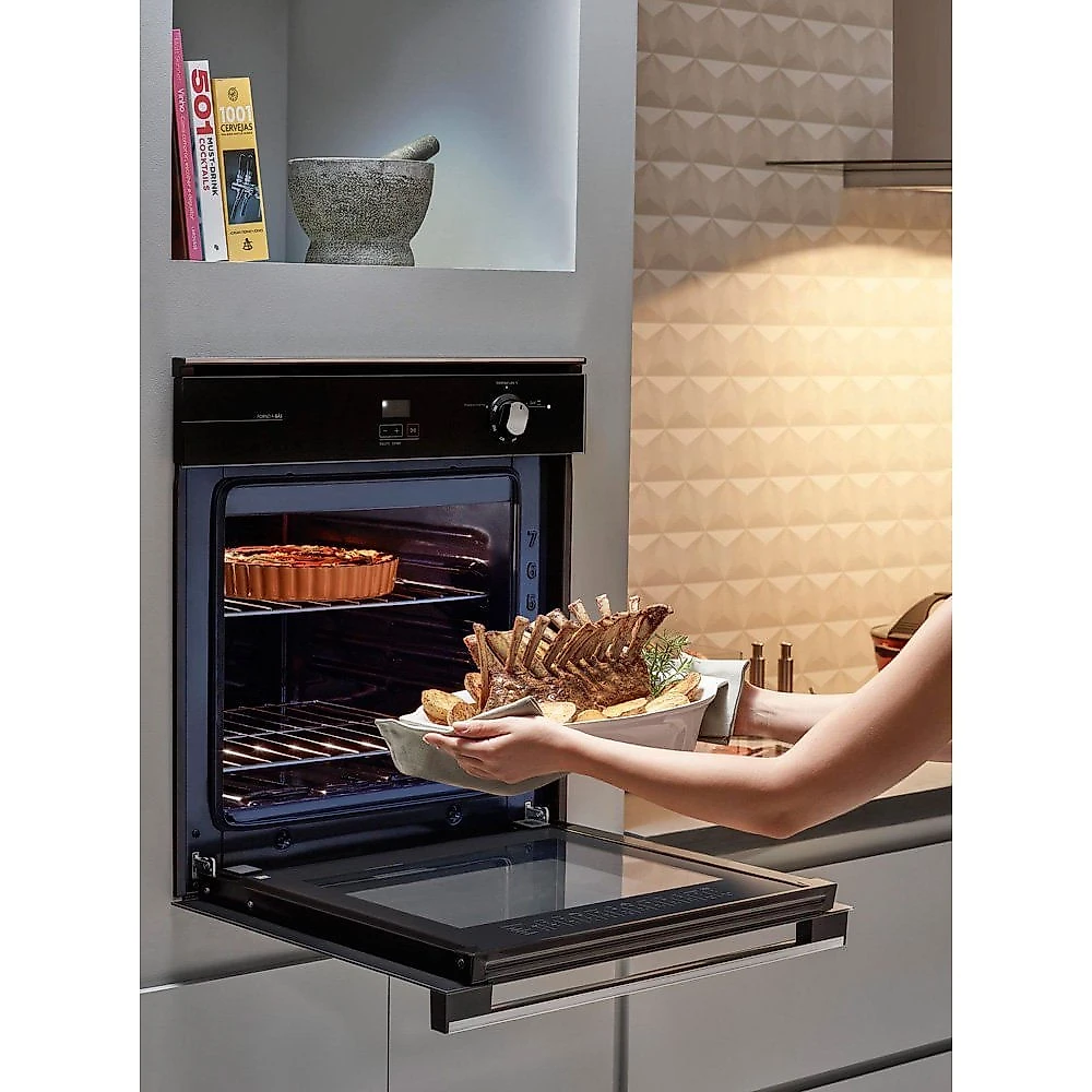 Forno de Embutir a Gás 78 Litros Brastemp Timer Grill BOA84AERNA Preto - 220V