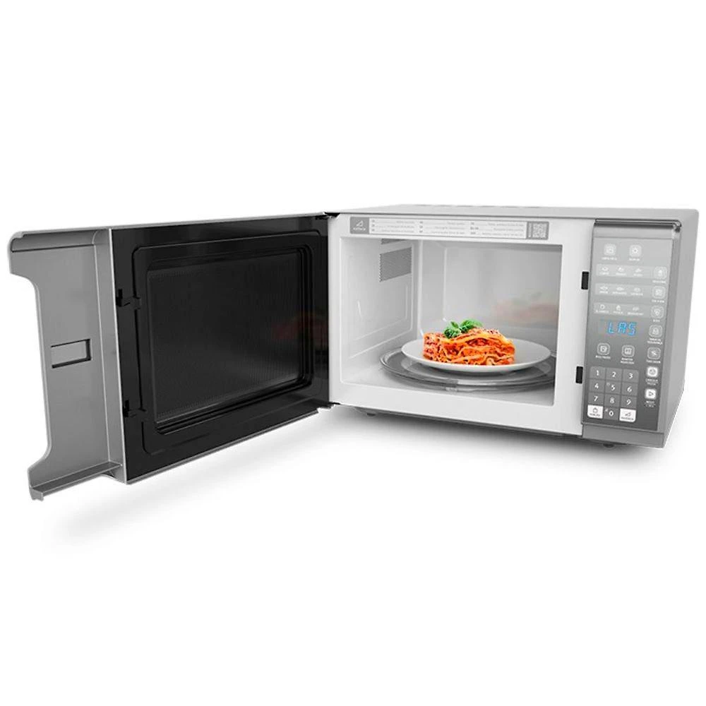 Micro-ondas electrolux mi41s inox espelhado painel integrado função tira odor 31 litros