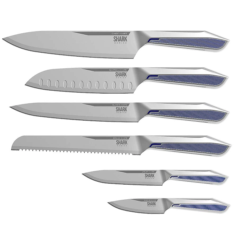 Conjunto de Facas Professional Cut Inox Ichef SHARK SERIES | Inox Ichef