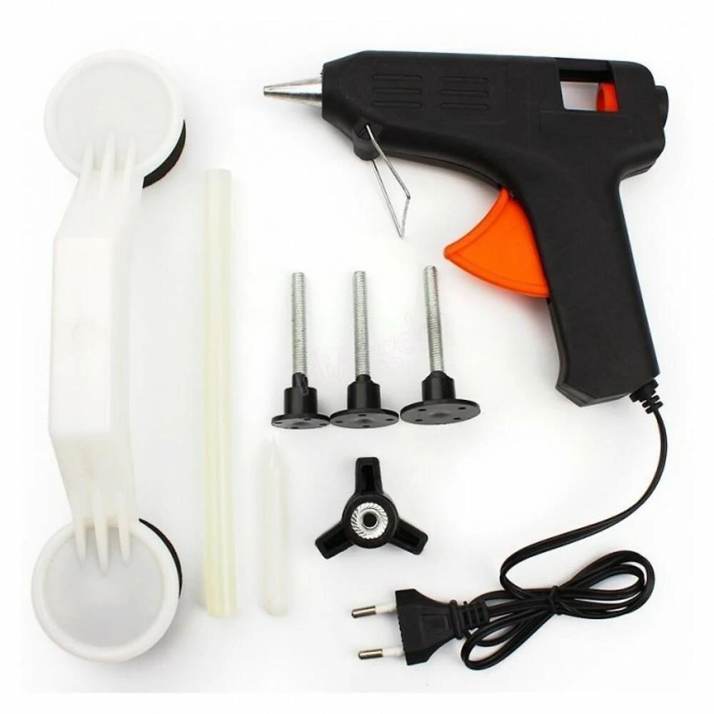 Kit Desamassador de Lataria para Carro com Ponte de Tração e Aplicador de Cola Quente Bivolt