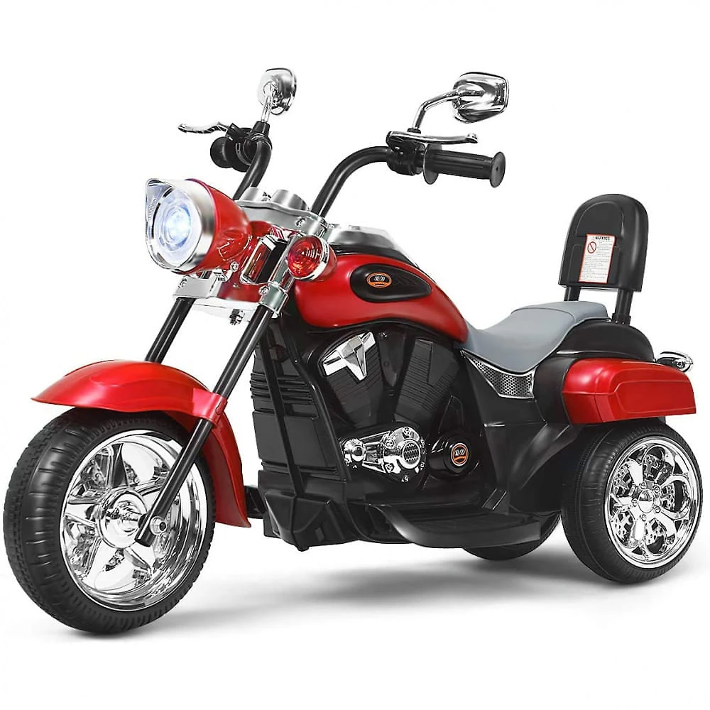 Costzon Moto Elétrica Infantil 6V Recarregável com Sons e L