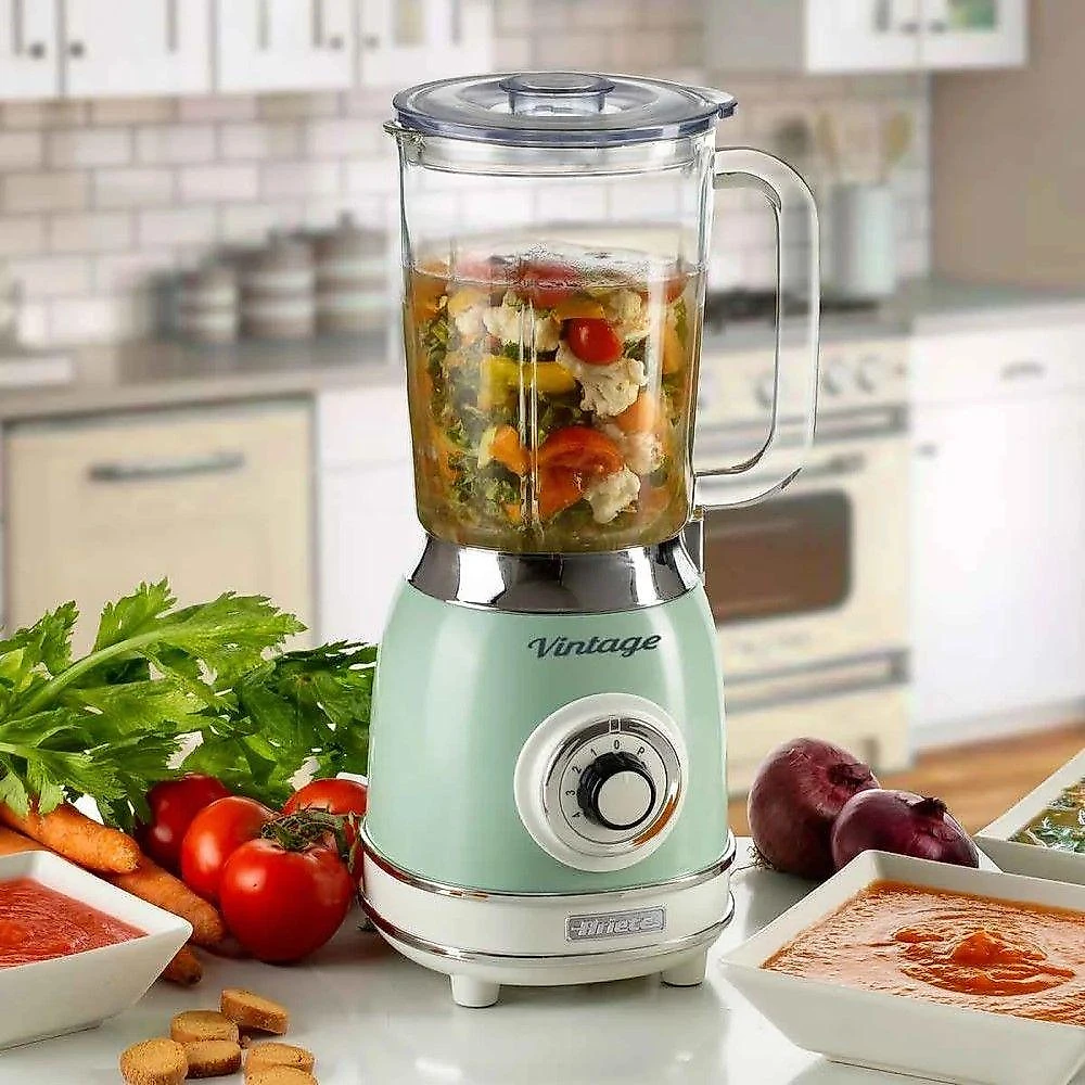 Liquidificador Ariete Vintage Verde 1000w Copo De Vidro 1,5l 110v - Linha Retrô 583