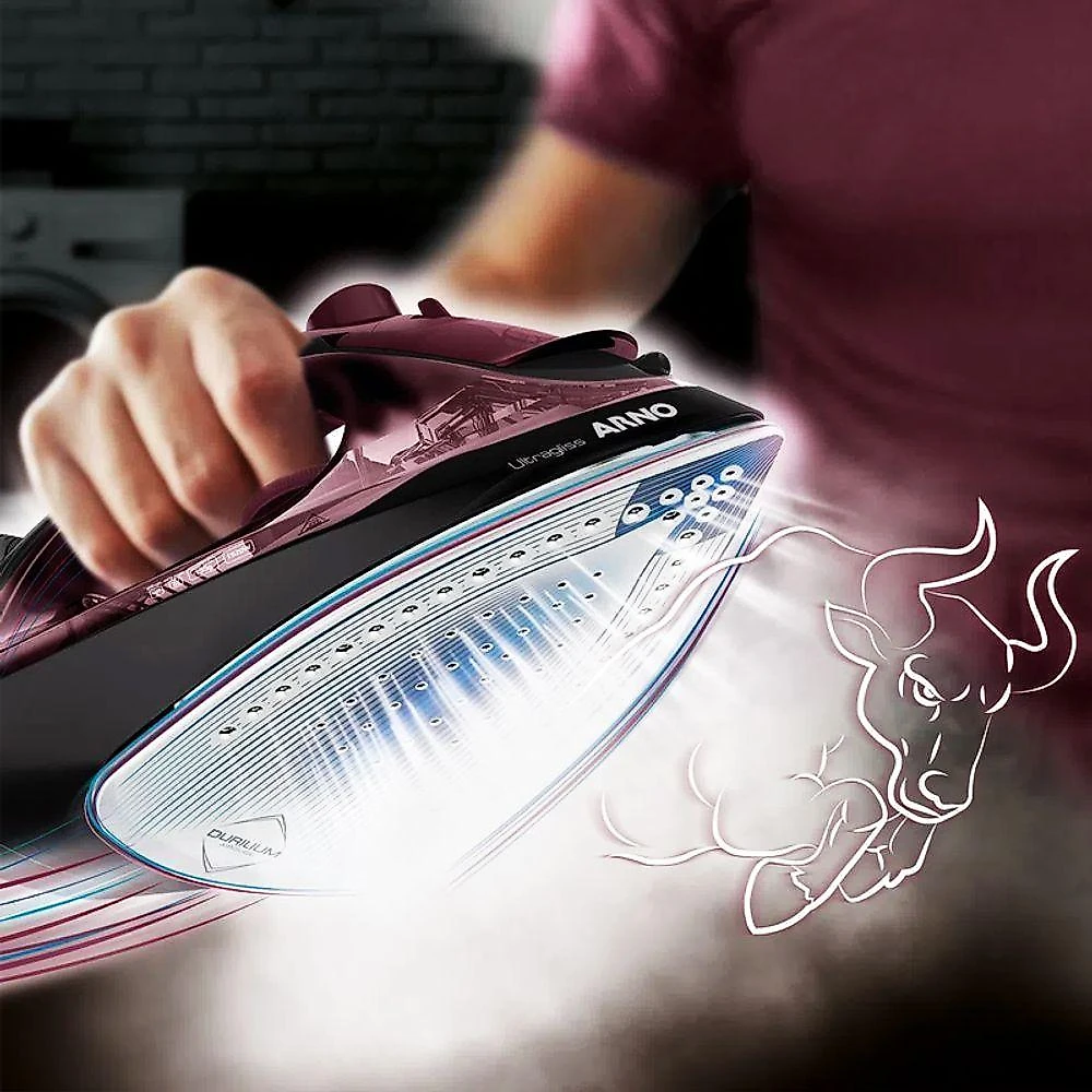 Ferro A Vapor Arno Ultragliss Com Base Durilium Airglide Fmv 110V
