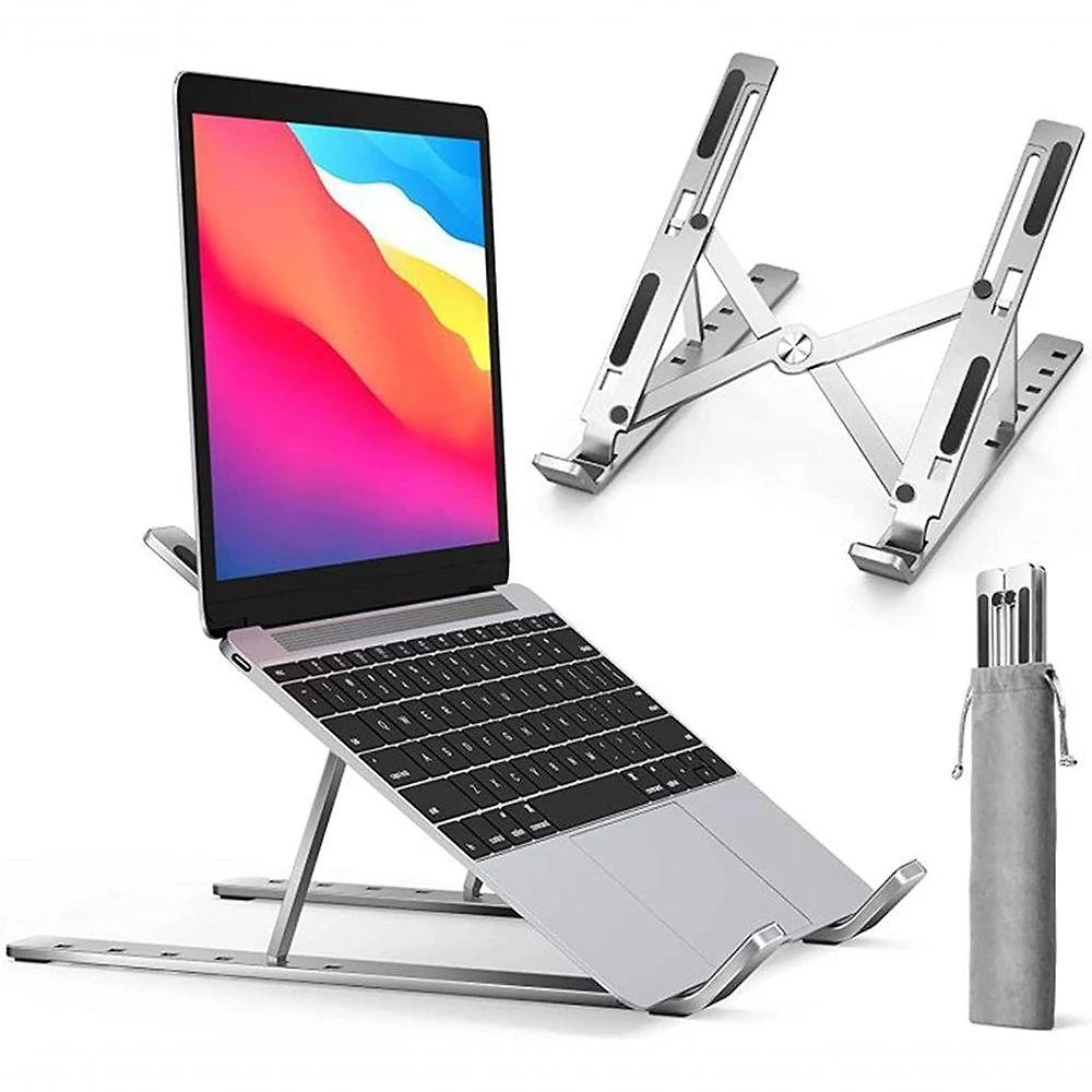 Suporte De Notebook De Alumínio Ajustável Para Notebook De 6 ângulos Ajustável De Alumínio Dobrável E Ergonômico Para De