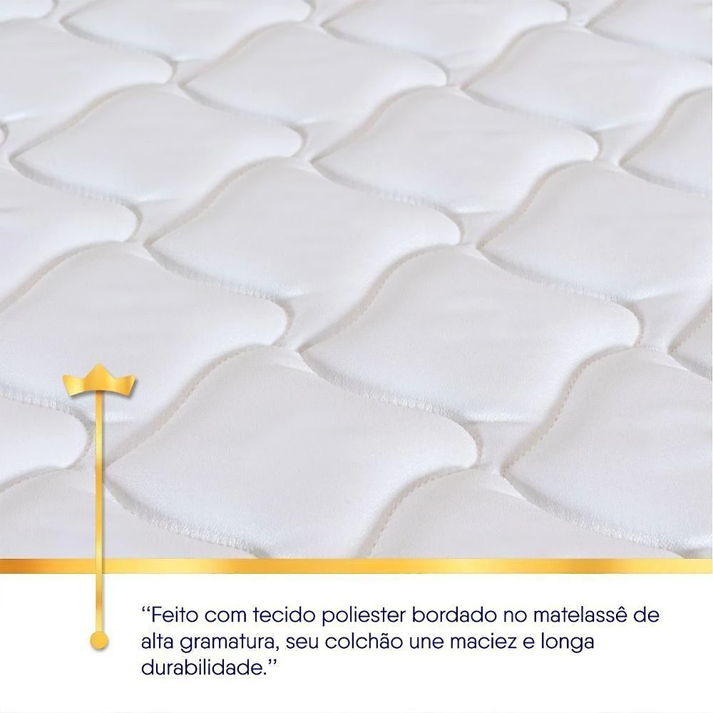 Cama Box Lagos Molas Ensacadas King 193x203 Cinza King House