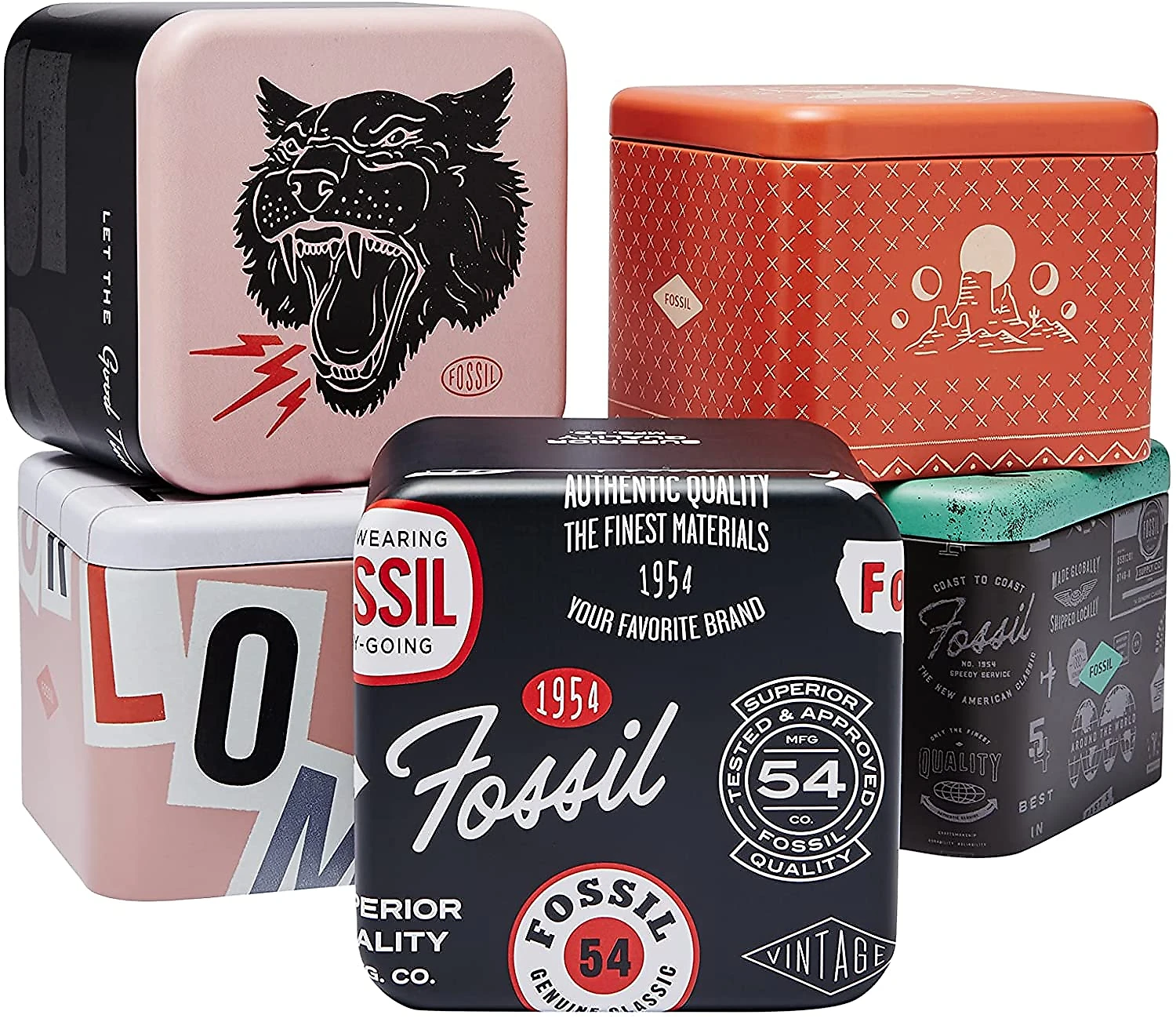 Fossil Relógio Masculino Original de Quartzo Automático com P ulseira de Couro Marrom
