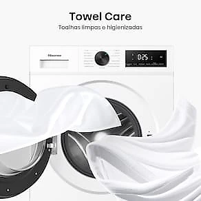 Lava e Seca Hisense WD1i11 11kg Lava e 7kg Seca Branca Inverter 1400 RPM 110V