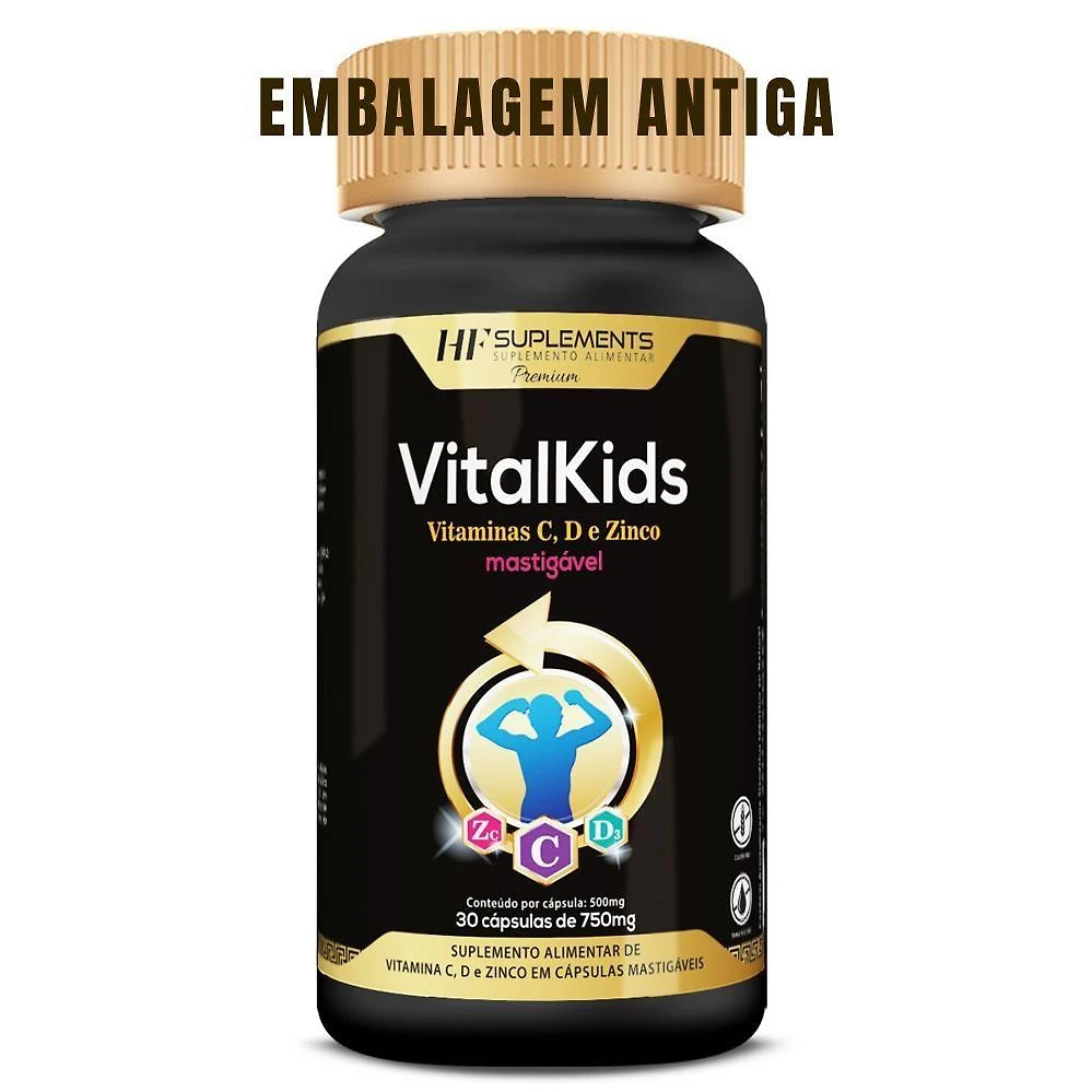 Miniatura 6X Vitalkids Vitamina C D Zinco 30Caps Mastigavel Hf