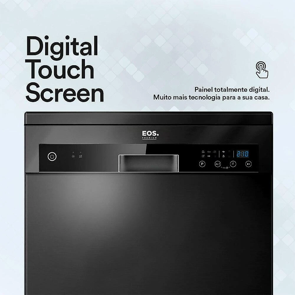 Lava-Louças 14 Serviços EOS ELL14P Preta 110V