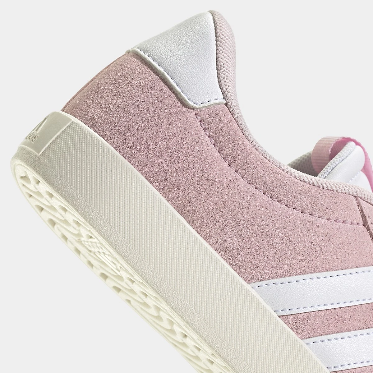 Tênis Couro Adidas Vl Court 3 0 Feminino Rosa+Branco - 34