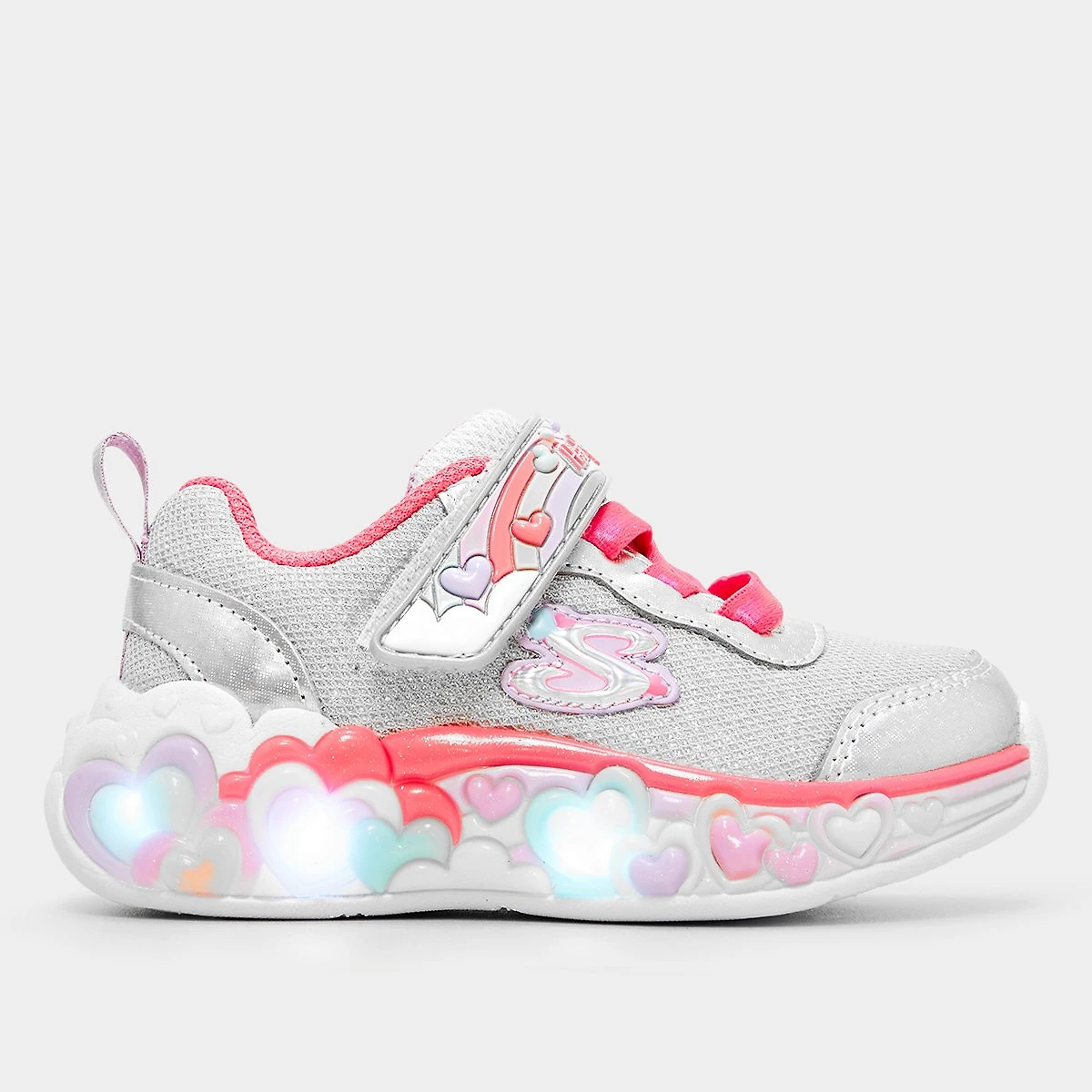 Tênis Infantil Skechers Ligths Eternal Heart Menina