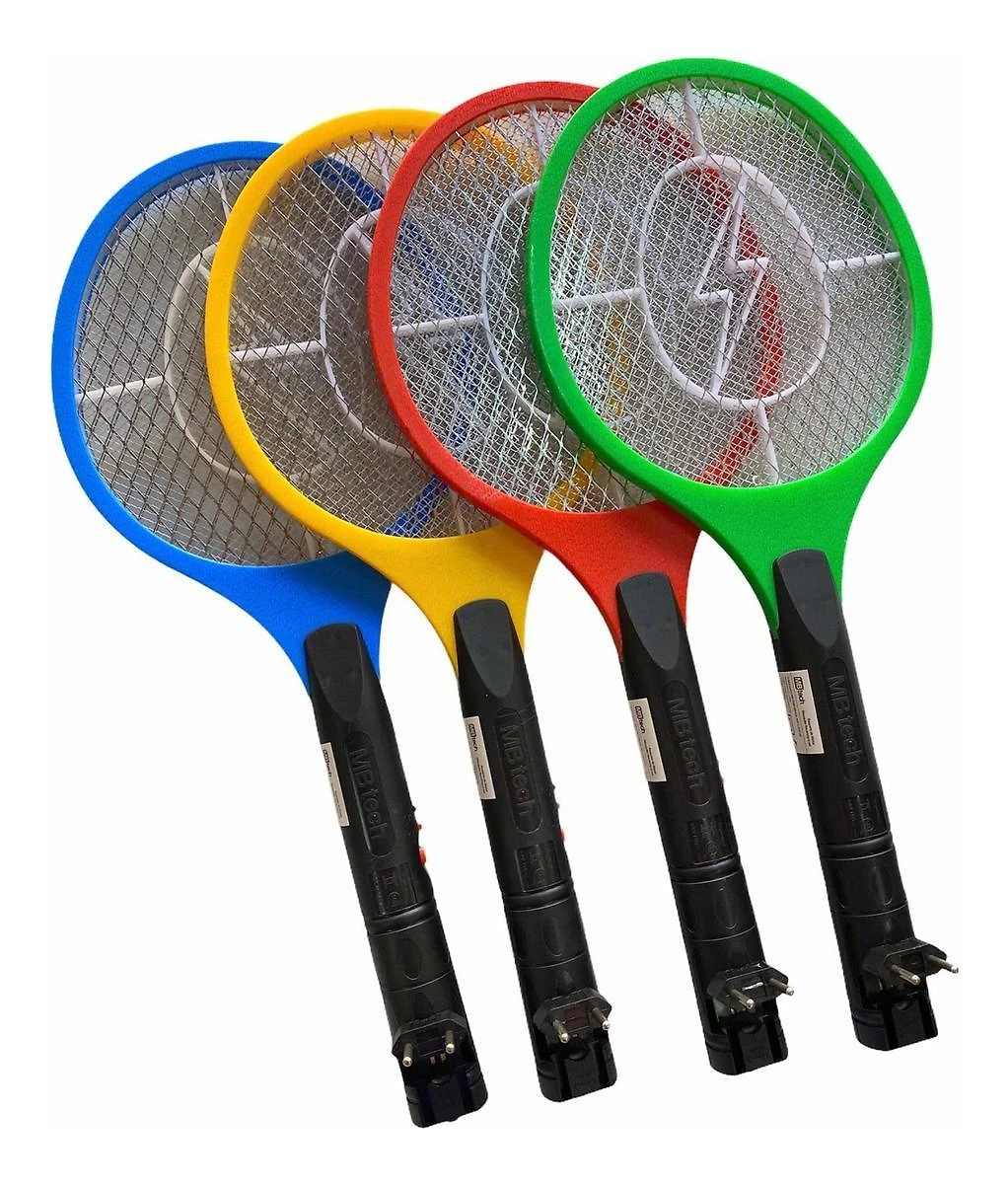 Miniatura Raquete Mata Mosquito Elétrica: Bivolt, Recarregável Alta