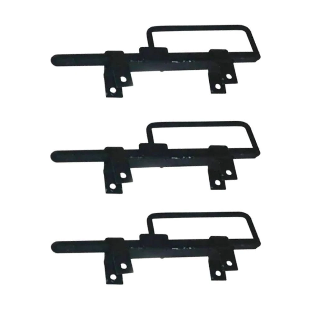 Kit 3 Trincos Cavalo com Alça Portão Porteira Aço 370mm Preto Metasal