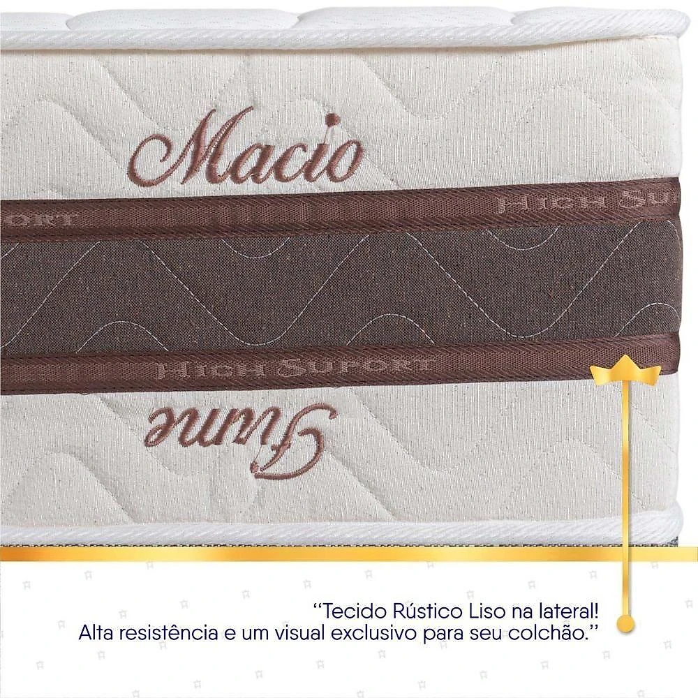Cama Box Mali Molas Ensacadas Casal 138x188 Preto King House