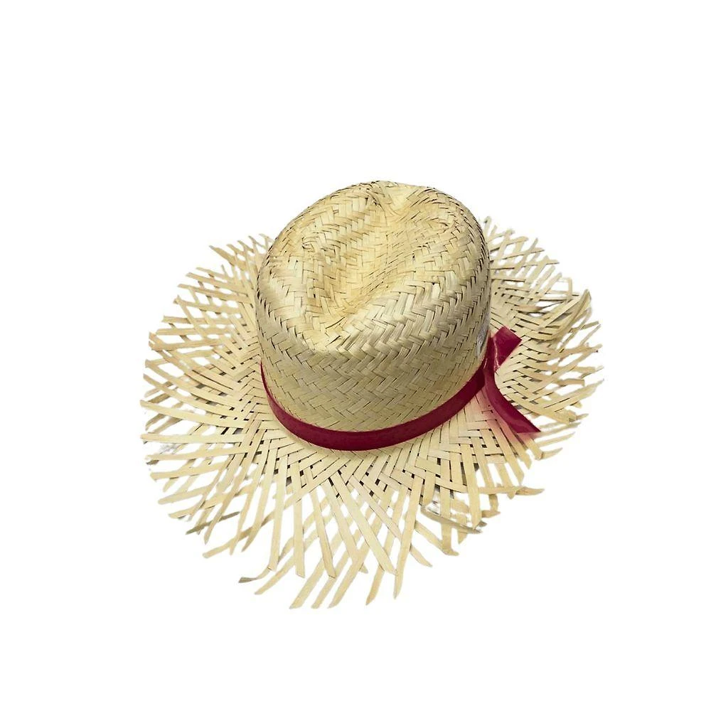 Chapéu Junino Italianinho Luiz Gonzaga em Palha 8x30cm 01 Unidade Vermelho Italianinho